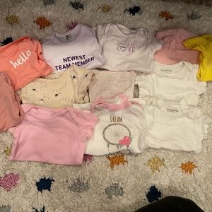 12 baby girl onesies